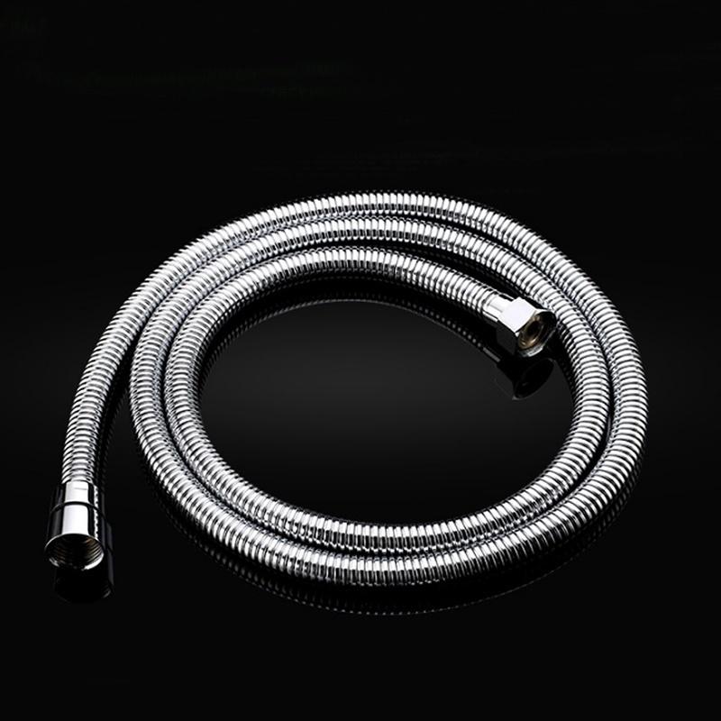 Flexibler Badezimmer-Duschschlauch, rostfreier Wasserduschkopf, 1,5 m, Handbrause aus Stahl