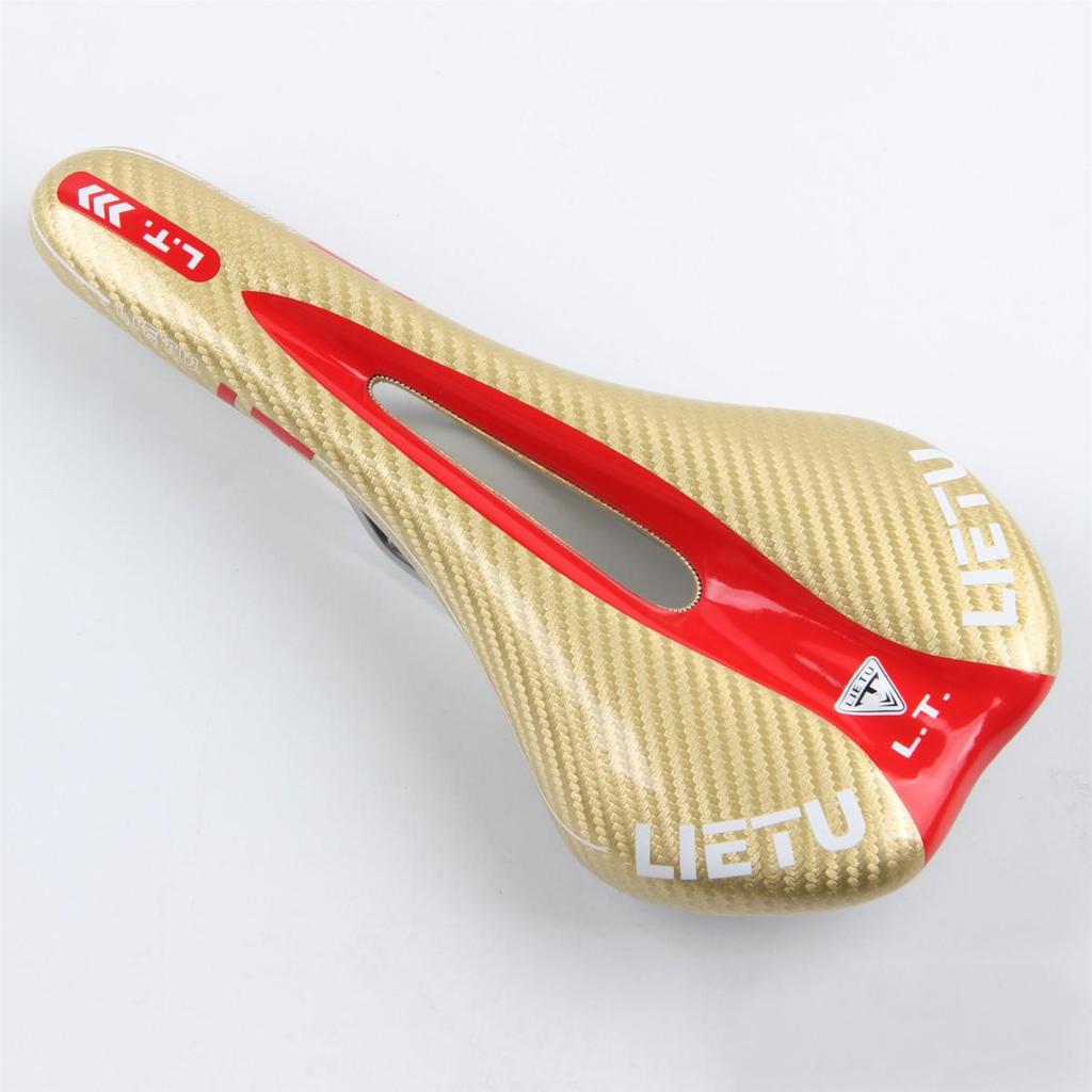 Mountain Bike Carbon Pattern Bicycle Saddle Seat Cushion 3621