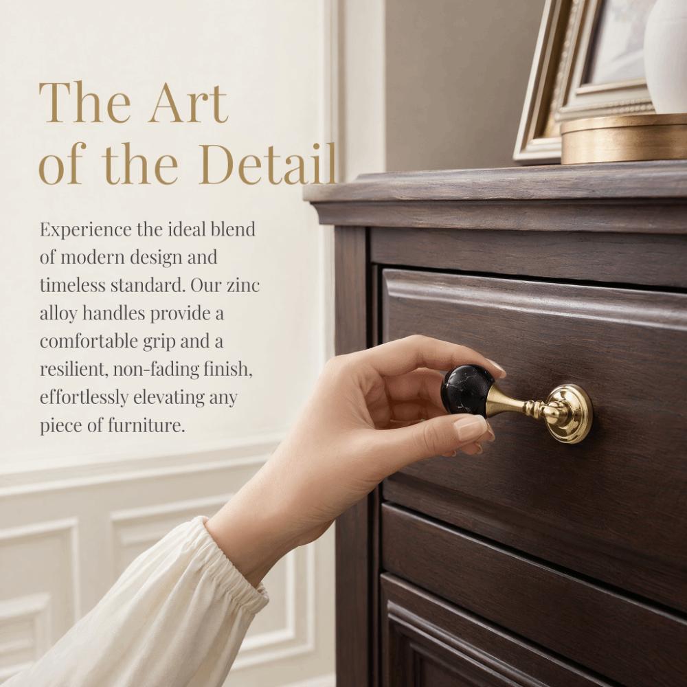 Round Ball Shape Drawer Knobs Vintage-Style Furniture Handles Kitchen Cabinet Handles For Drawer