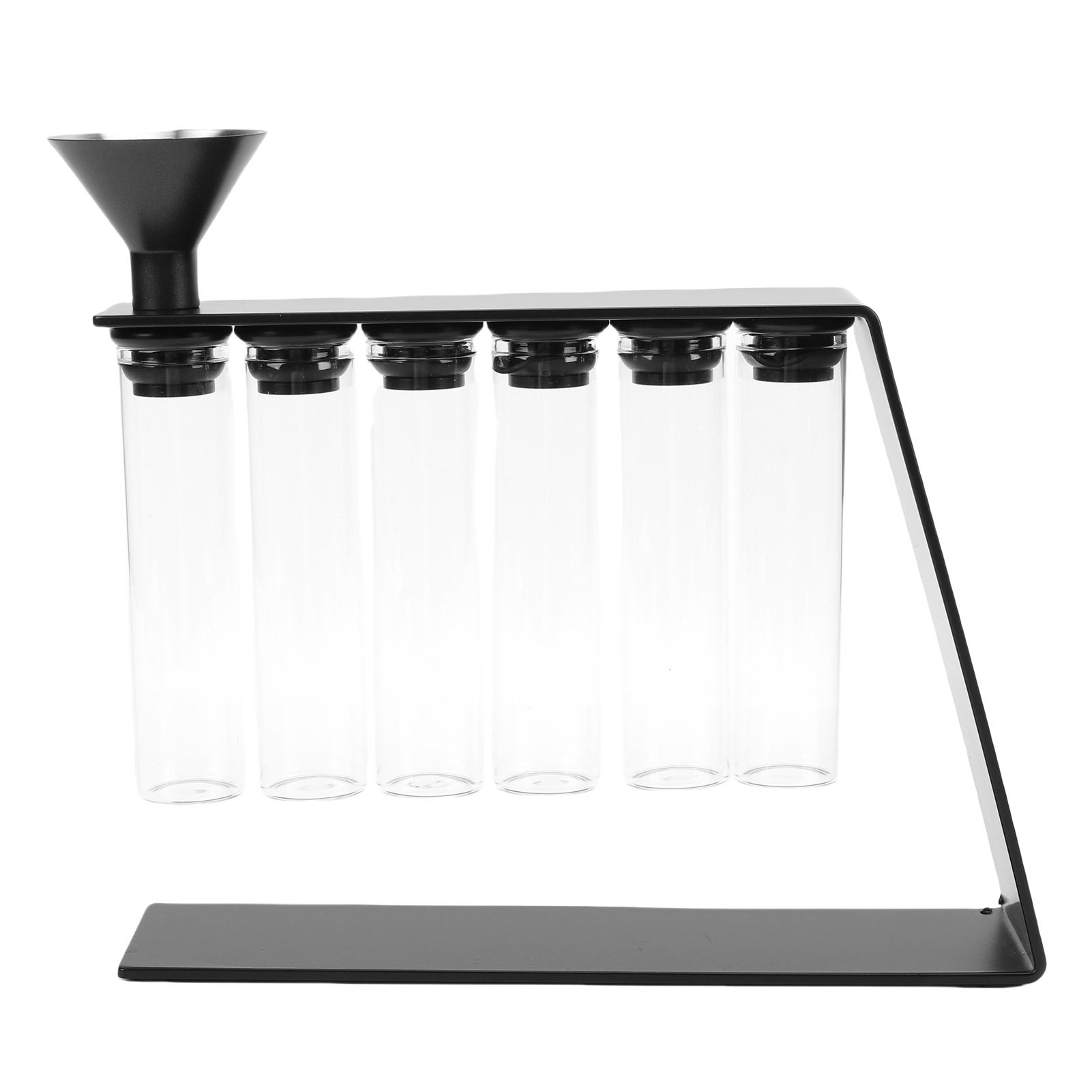 Single Dose Coffee Bean Storage Tubes Coffee Bean Cellars with One Way Exhaust Valve Dosing Vials with Magnetic Stand L