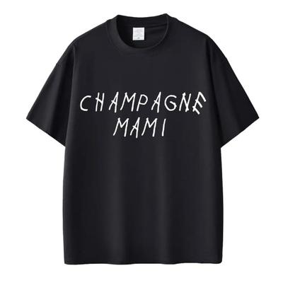 Rapper Drake Champagne Mami T Shirts Fashion Hip Hop Awesome Men Women T-shirt 100% Cotton Oversized T Shirt Streetwear Gifts