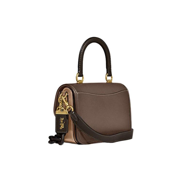 New COACH Rogue Cow Leather Shoulder Bag Crossbody Bag Handbag Small Size Women's Dark Brown C6860-B4VIZ