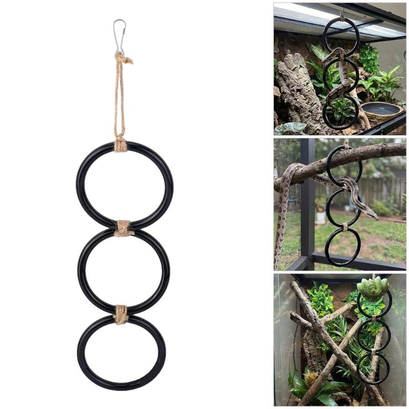 Terrarium Exercise Rings for Pet Snake Reptiles Safe And Engaging Climbing Toy For Pet Lizards And Small Animals