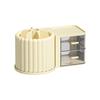 Rotating Light Luxury Skincare Organizer with Pen Holder