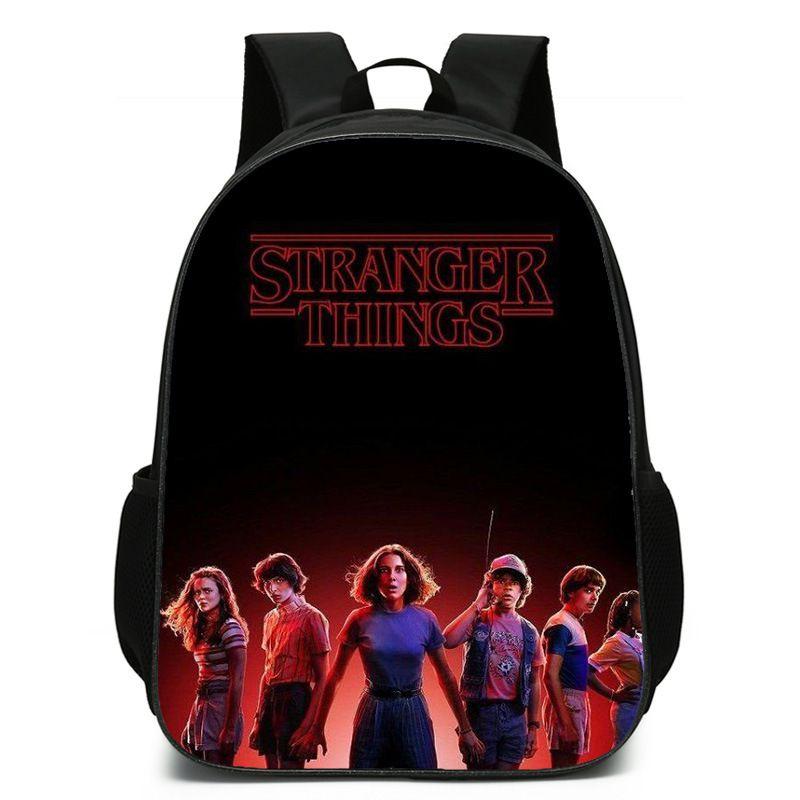 Рюкзак Stranger Things для мужчин женщин подростков школьная сумка для улицы для ноутбука для путешествий Black