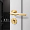 Universal Indoor Door Lock Set Household Aluminum Alloy Door Lock Set Including Key Room Lock Household Hardware Accessories