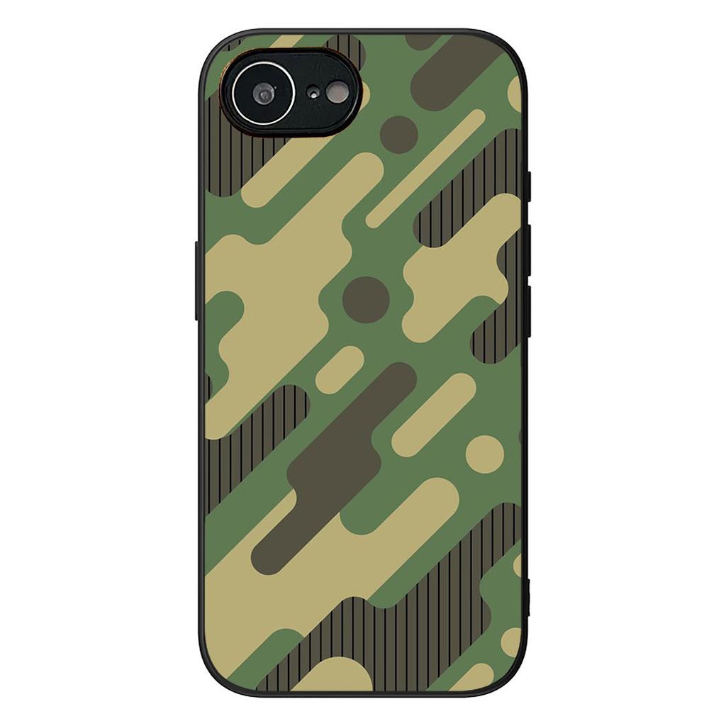 Camo Military Army Camouflage Pattern Phone Case for Apple iPhone 16 17 Air 14 15 Pro Max Plus 16+ 16E 14+ ProMax Soft Cover
