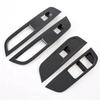 For MG 4 MG4 EV Mulan  Car Window Control Lift Switch Panel Cover Trim Decoration Accessories - ABS Carbon Fiber LHD