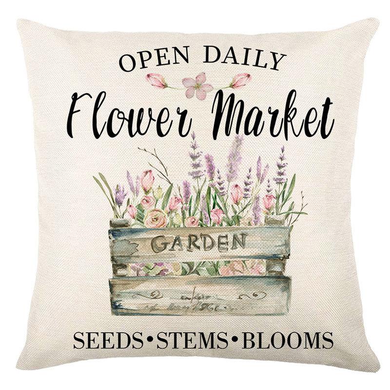 Spring Throw Pillow Cover Spring Festival Home Decor Cushion Office Cushion Sofa Cushion Cover