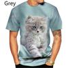 Men's China-Chic Animal Printing Fashion Round Neck Pullover Short Sleeve T-shirt Top