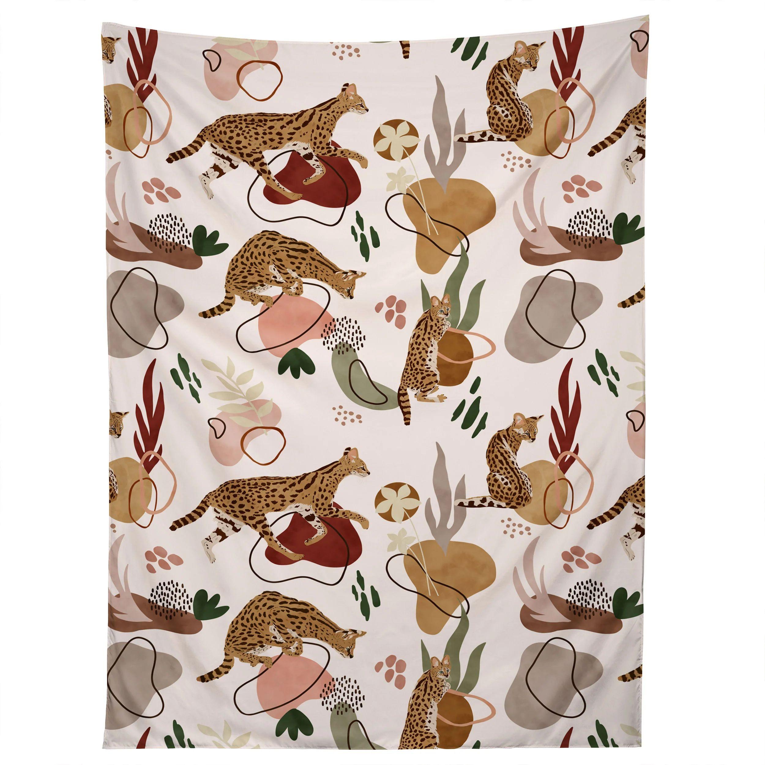 Tapestry serval savannah cat 75x100
