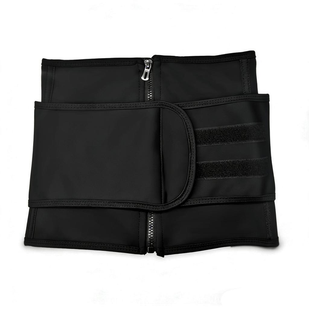 Women Waist Trainer Sauna Sweat Belt Body Shaper Tummy Control Zipper Waist Cincher