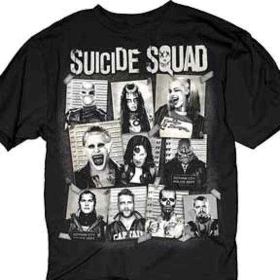 Suicide Squad Movie Cast Mugshots Daddy s Little Monster Men s T Shirt S