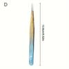 Eyelash Tweezers Ice Flower Anti-Static 3D Accurate Eyebrow Grafting False Lashes Extension Supplies Makeup Tweezer Tools