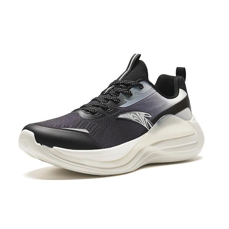 Anta Lingyun 4 Cushioning Wear-Resistant Low-Top Running Shoes Women's Black White Sneakers 922415532-1