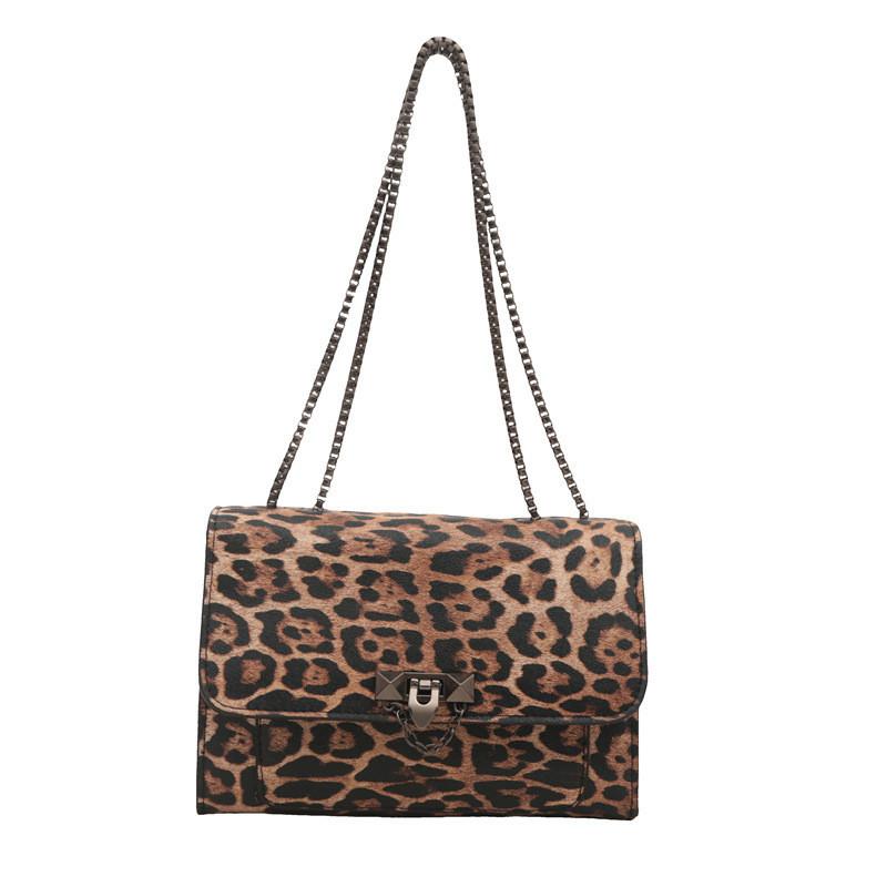 Chic 2024 Summer Cow Print Shoulder Bag Vintage Casual Small Square Bag