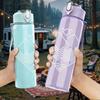 1PC Blank Distressed White Minimalist Print 750ml Portable Sports Water Bottle Leakproof Gym Outdoor Travel Drink Cup