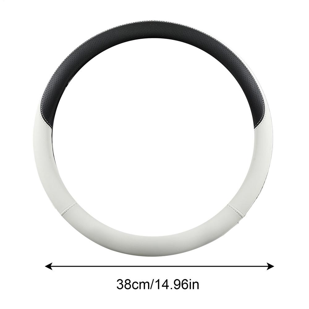 

Universal Leather Car Steering Wheel Cover For All Seasons Non-slip Steering Covers Styling Auto Interior Decoration