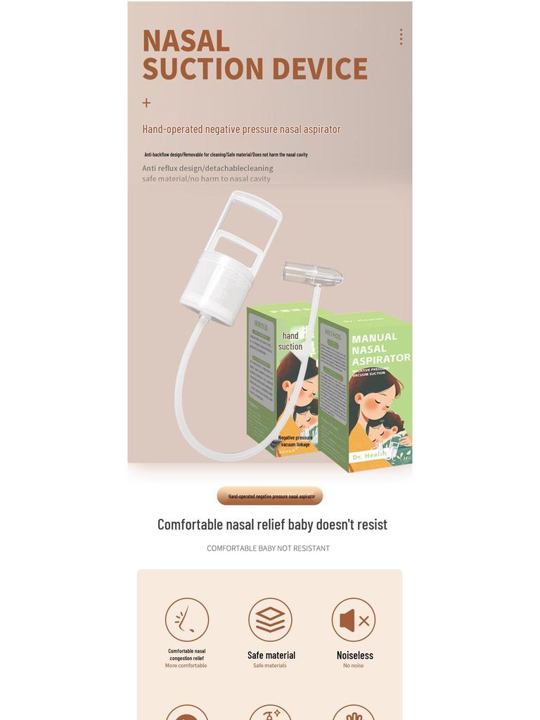 Dual-Certified Infant Nasal Aspirator for Congestion Relief