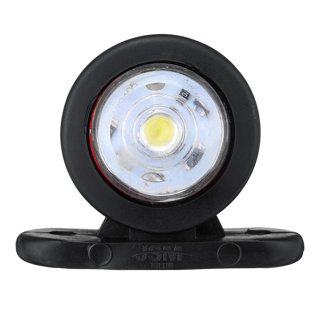 Luce ingombro anteriore Bianca 2 led 12 e 24 Volt - BARNY RICAMBI CAMION