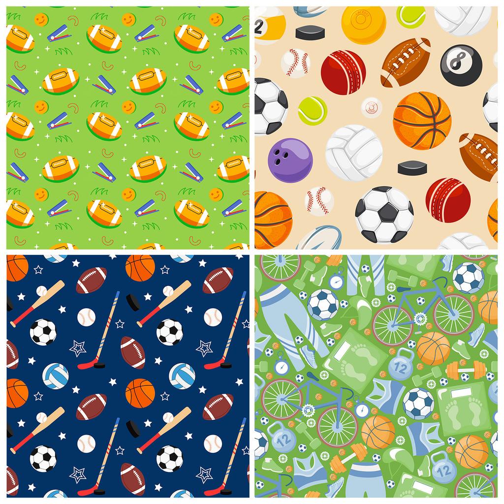 12 Sheets/Pack Sports Theme Background Decoration Non-Adhesive Backing Paper Hand Account Material Paper