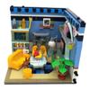 LOZ 1901 City Architecture House Corner Living Room Cat Television Fruit DIY Mini Blocks Bricks Building Toy No Box
