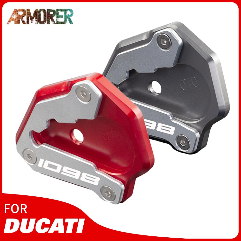 

Для Ducati 1098 1198 848evo 848 evo с ЧПУ алюминиевая подставка для мотоцикла, боковая подставка для ног, удлинитель, опорная пластина 2012 No Logo Black