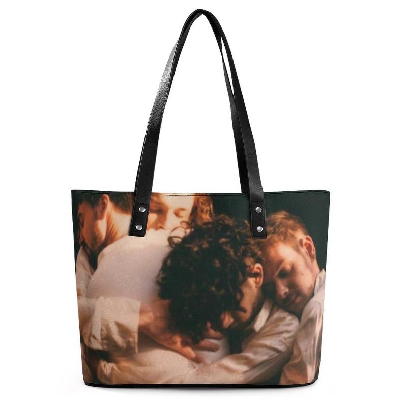Hand Map Digital Color Printing Handbag Handbag Leather High Quality Large Capacity Tote Bag OEM