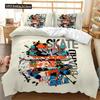 Skateboard Duvet Cover Microfiber Extreme Sports Game Bedding Set Astronaut Spaceman Skateboard Quilt Cover For Boys Teen Boys