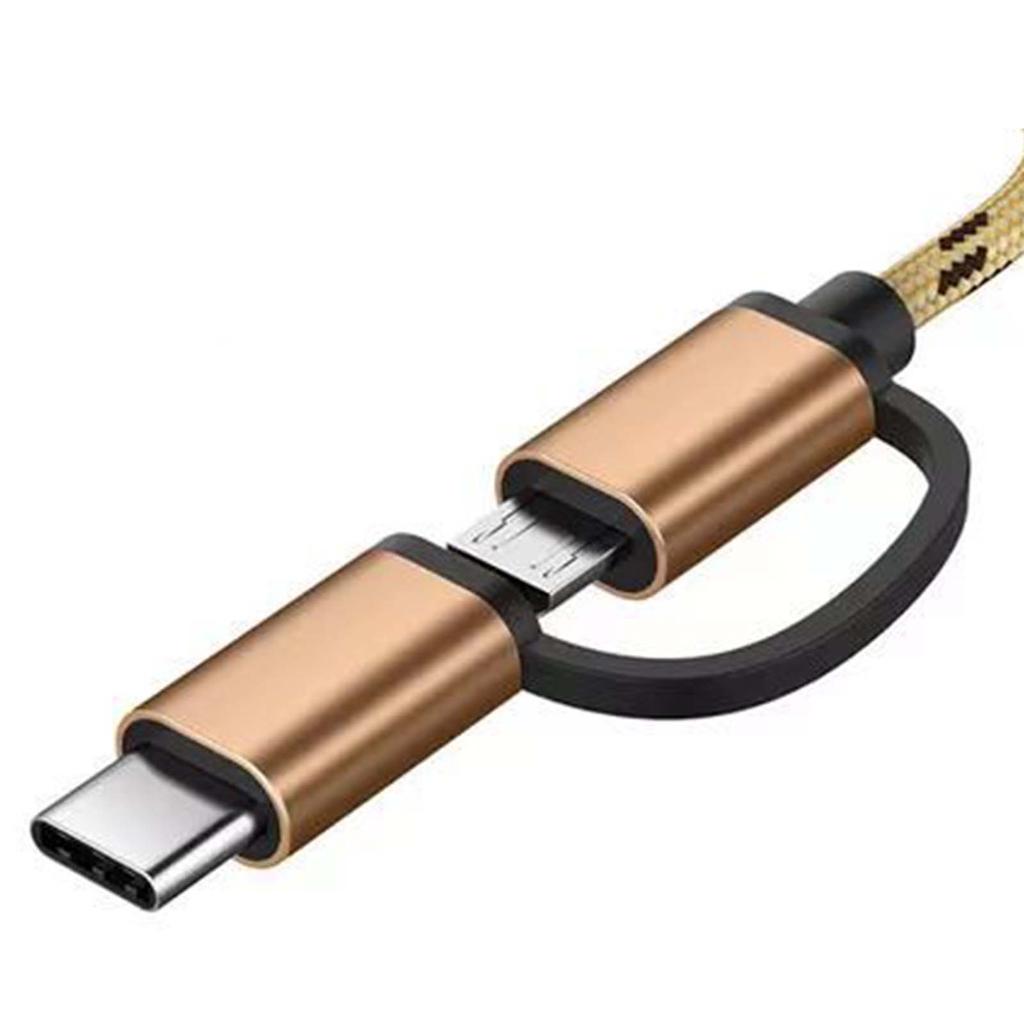 TYP C OTG Adapterkabel 2 in 1 USB Typ C zu USB Adapter für Android Handy U Disk Kartenleser Roségold