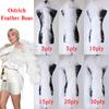 6/10 Warstwowy Wielokolorowy Boa z Piór Strusich 2 Metry Puszysty Szal z Piór Strusich na Imprezę Sukienka Damska Odzież Dekoracja DIY Szalik