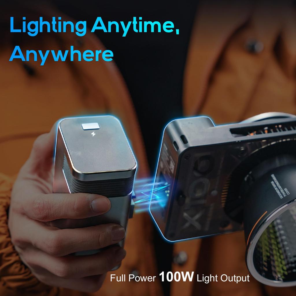 Flagship ZHIYUN MOLUS X100 COMBO LED Video CRI TLCI Brightness Control Via Bluetooth and Warranty [Official Store] Light, 100W, 2700K-6500K, 95+, 97+,