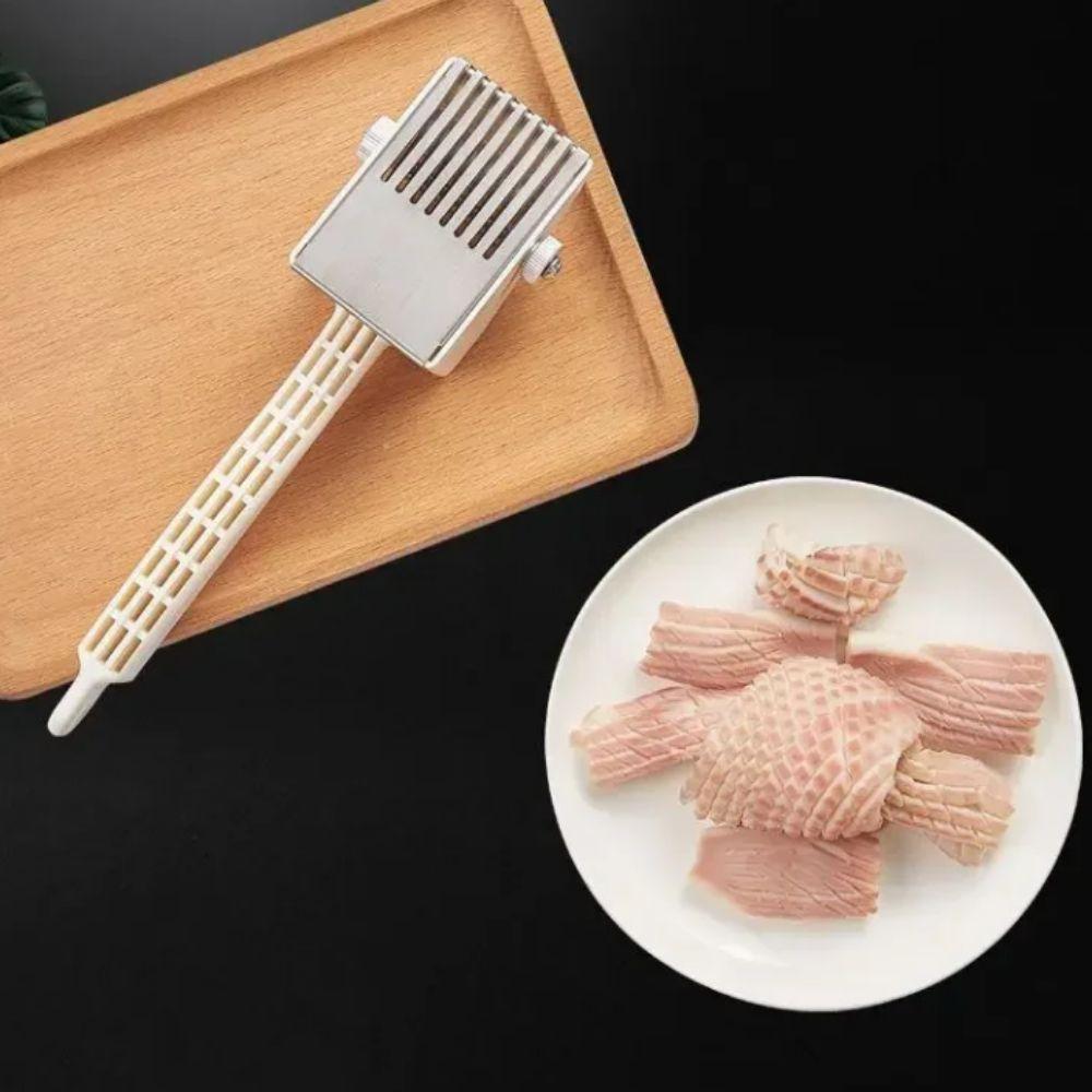 Stainless Steel Cuttlefish Cutter Portable Pig Skin Chicken Cutter  For Seafood Squid