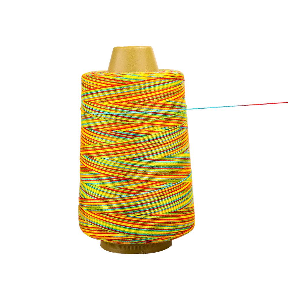 402 Colorful Variegated Sewing Machine Thread - Rainbow Cotton, Gradient Section-Dyed, Clothing Accessories In Stock