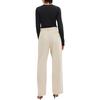 Coach Embroidered Ribbed Crew Neck Long Sleeve Shirt Women Tops Black CU436-BLK