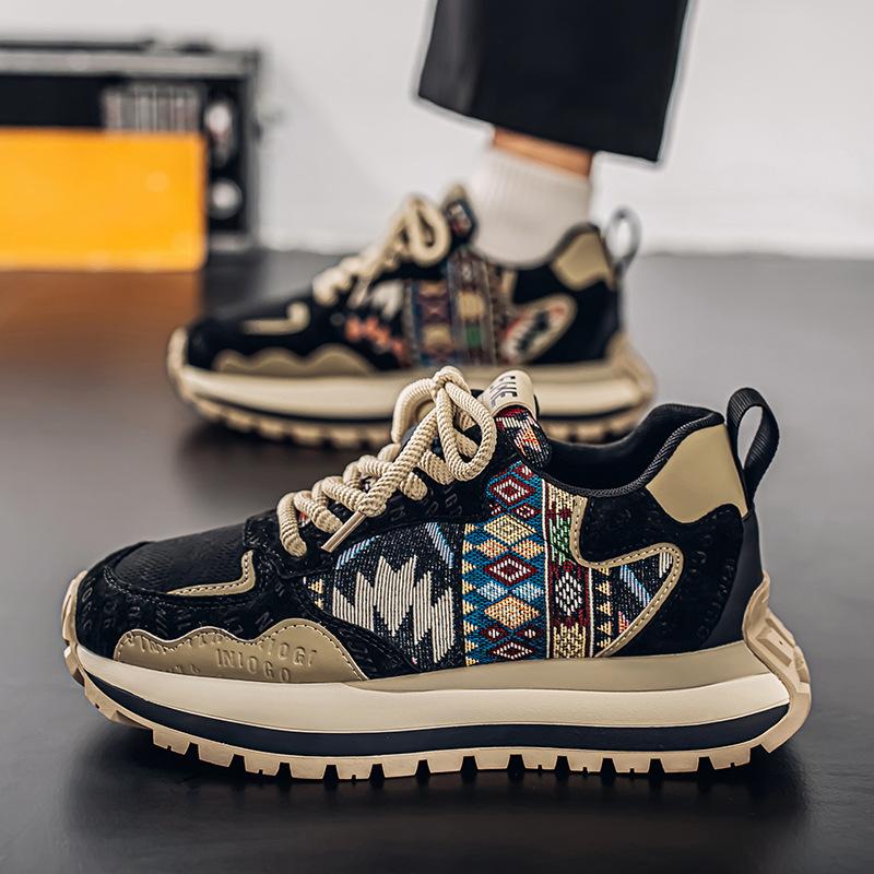 22 autumn new sports canvas shoes thick-soled height-increasing adolescent dad shoes