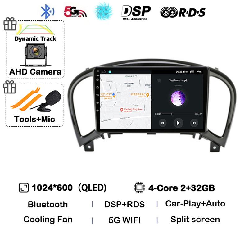 

Android 14 Carplay Auto For Nissan Juke YF15 2010 2011 2012 2013 2014 Car Radio Multimedia Video Player GPS Stereo 360 Camera 4G