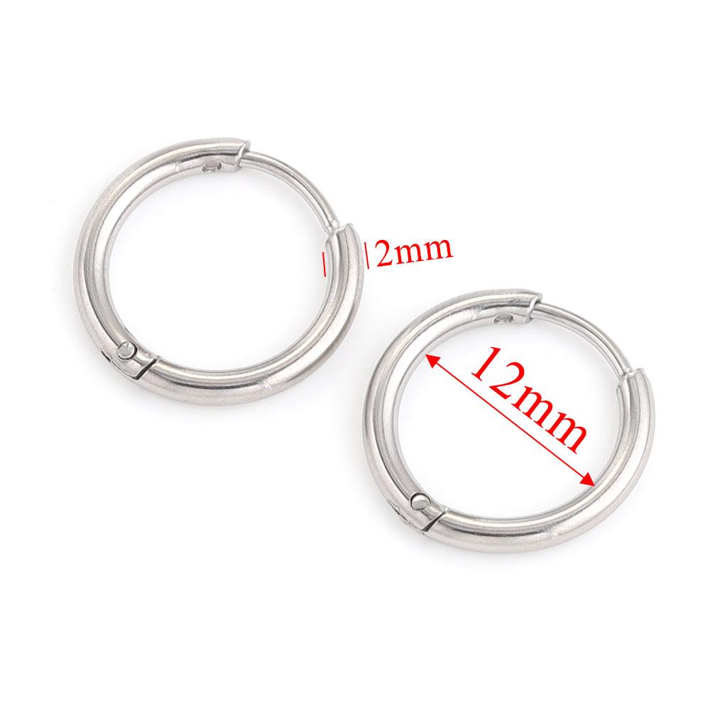 6pcs Stainless Steel Earring Hoop Women Earrings Korean Earrings Hoop Earring for Women Female Earring Jewelry Gifts