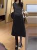 2025 Autumn/Winter French Elegant High-Waisted A-line Skirt for Women - Versatile, Slimming, and Fashionable