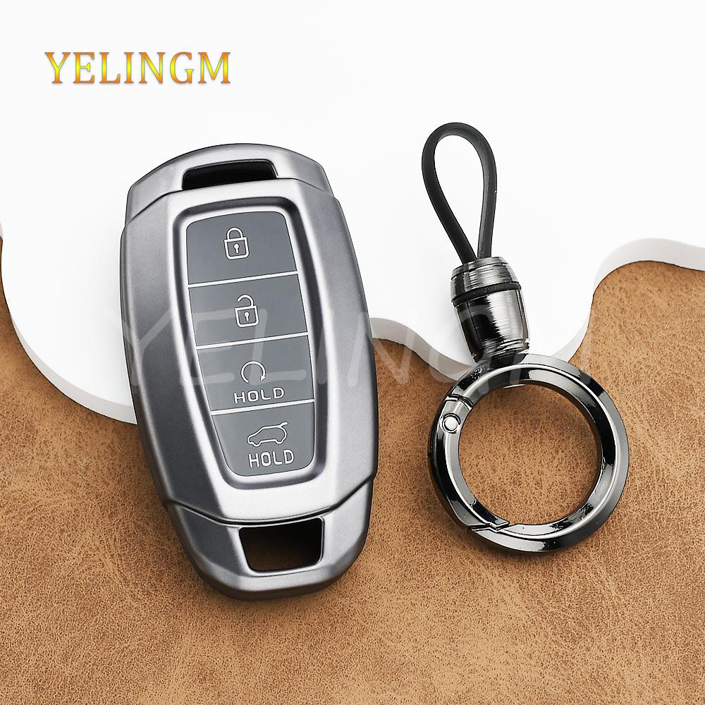Gun Grey Tpu Protector Car Key Cover Case For Hyundai Accent Azera I30 Ix35 Kona Encino Grandeur Palisade Santa Fe Solaris