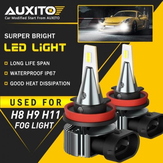 2x H8 H11 LED FOG Light Bulb Conversion Kit 6000K 4000LM CANBUS