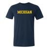 Michigan Wolverines Basic Block Triblend T-Shirt