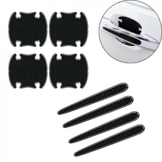 8x Car Door Handle & Bowl Anti-Scratch Protective Film Sticker Moulding Strip