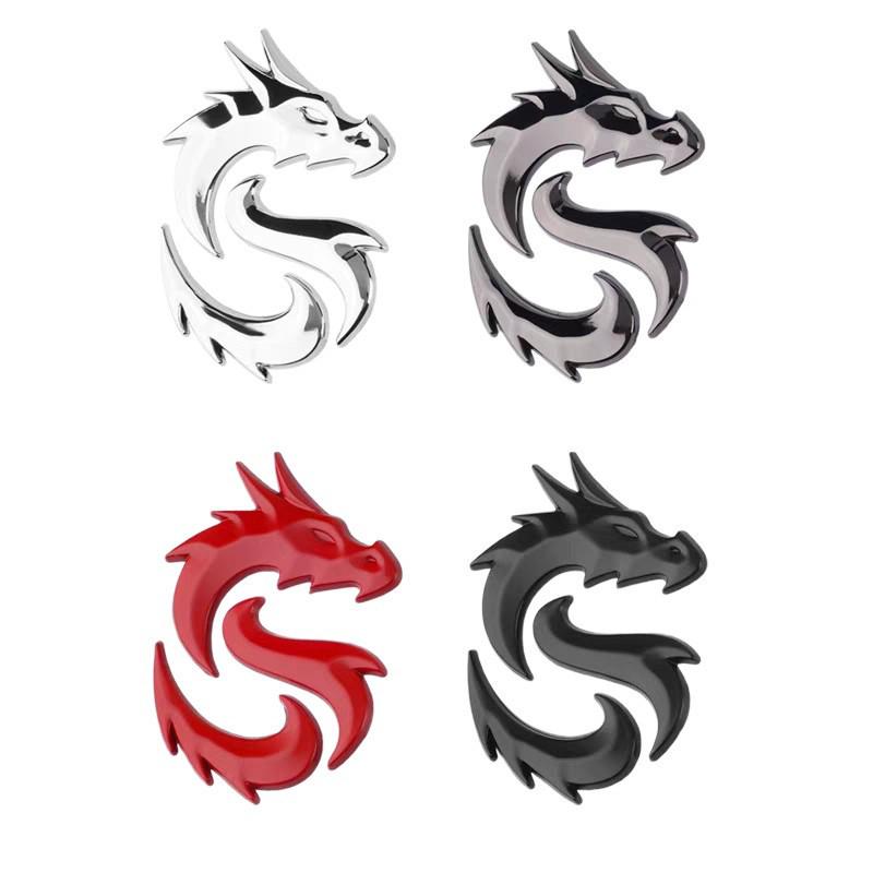 Metal Car Sticker for Hongqi Dragon Emblem: Side Fender & Window Decoration