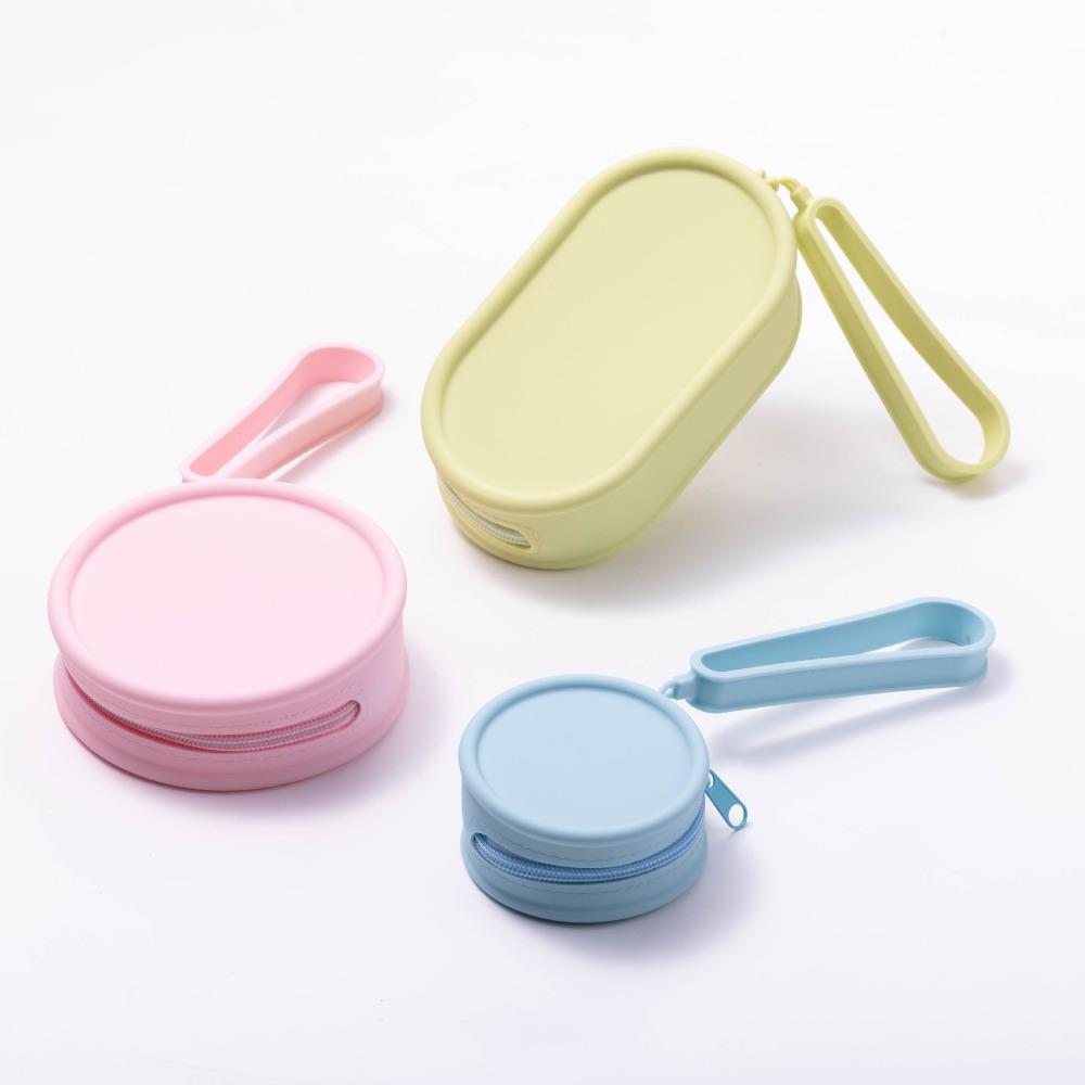 Waterproof Coin Purse Silicone Cosmetic Bag New Earphone Bag  Students