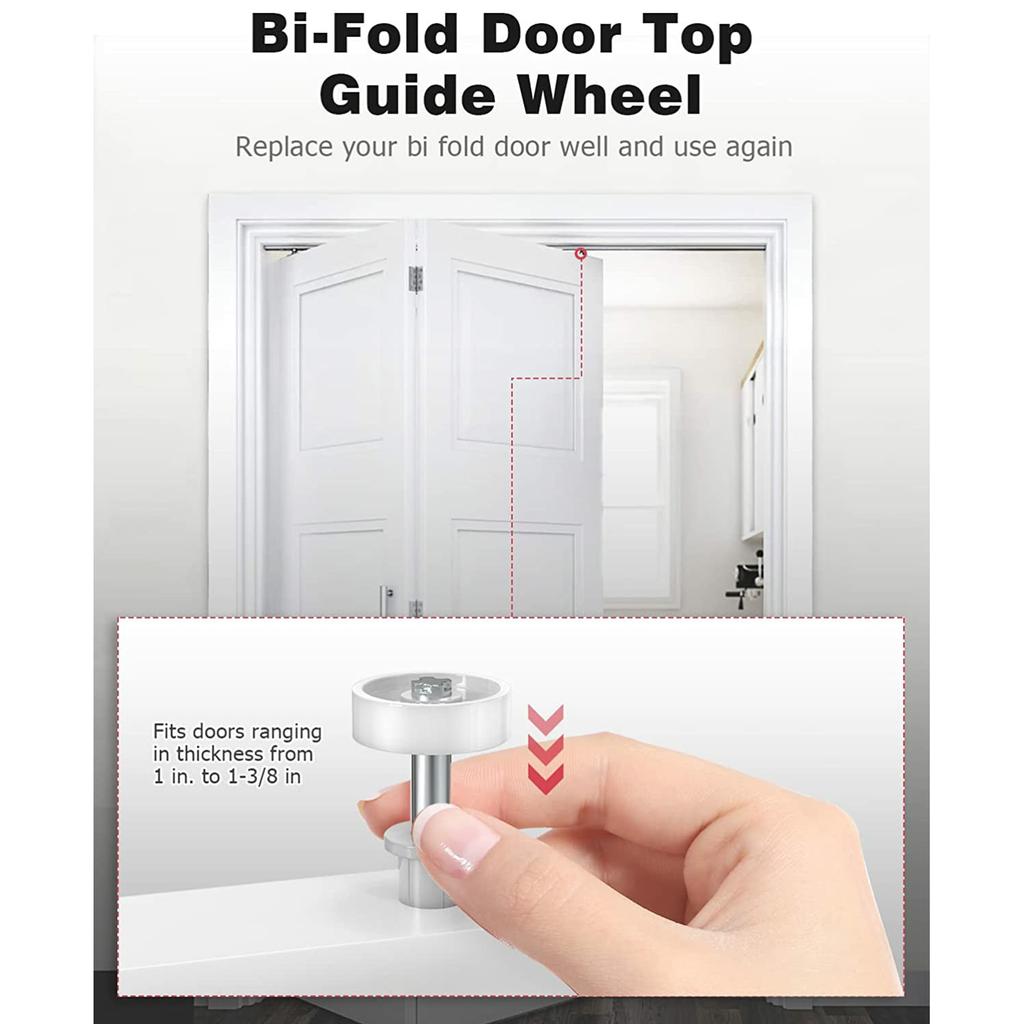 Door Hardware Repair Kit Bi-Fold Door Hinges Stainless Steel Top Pivots Bi-Fold Door Hardware Repair Replacement Kit