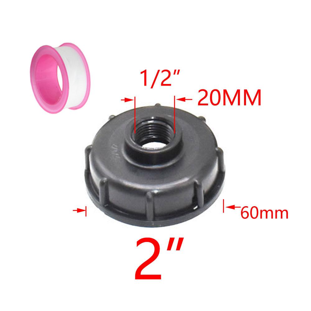 Farm IBC Tank Adapter 1/2" 3/4" 1" Thread Irrigation Valve Replacement Valve Garden Water Connectors Drain Couple