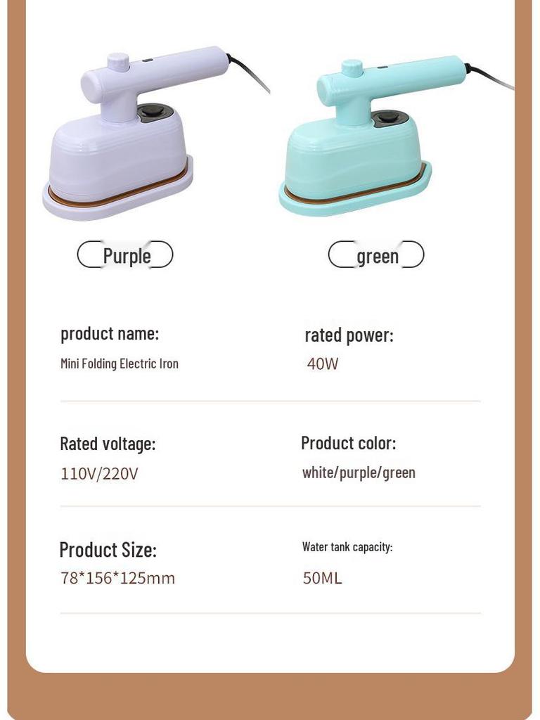 Yanxuan Portable Folding Electric Iron and Garment Steamer for Home and Travel