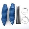 2 Set Gaiter Pinion Boot Accessory Blue Kit Parts Rack And Pinion Steering Boot Replacement Silicone High Quality