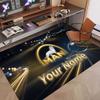 Custom Rug MAN Truck Pattern Print Name Text Soft Non‑Slip Floor Carpet for Home Indoor Decoration